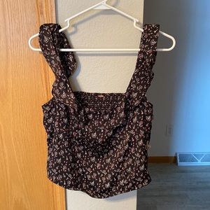 Free People floral tank top